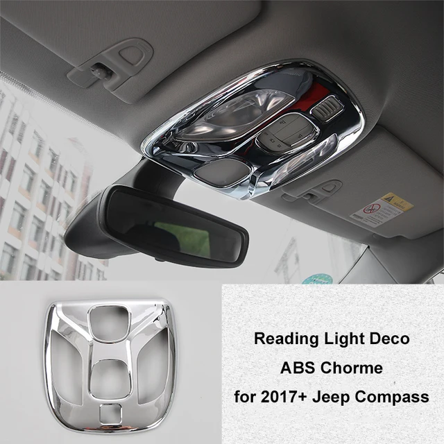 Chrome Kits for Jeep Compass 2017+ Door Switch Speaker Steering Wheel A