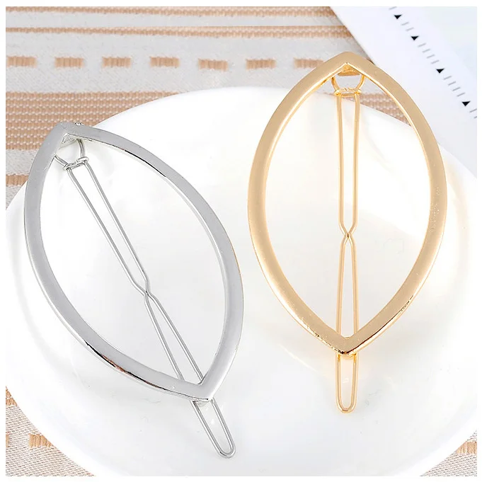 Branded Design Geometry Metal Hairpins Hair Clips Classic Women Hair