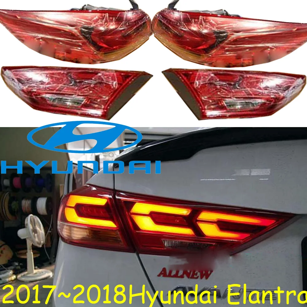 20172018,car styling,Elantra Taillight,led,Free ship!Elantra fog light