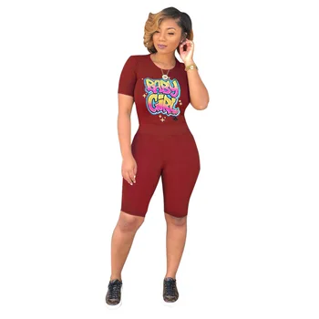 

Spring Summer Women Two Piece Set Top and Pants Plus Size Tracksuit Sweatsuit Outfit Letter Print Casual Active Sets