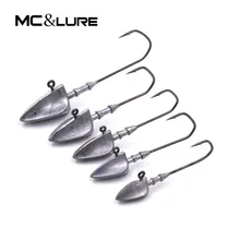 5PCS/lot fishing lure5g/7g/10g/14g/20g Jig Head hooks fishing bait Soft worm soft bait Metal jig sharp jig Hook MH01