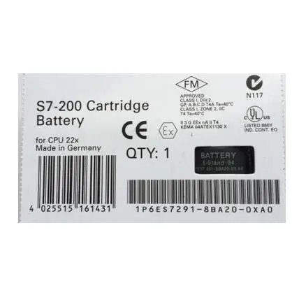 1 шт. новые S7-200 картридж Батарея 6ES7291-8BA20-0XA0 PLC Процессор 22X литиевая батарея 6ES7