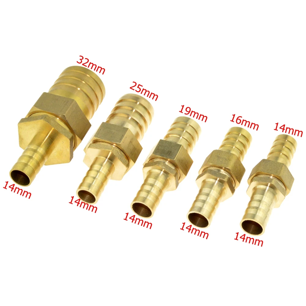 Conkergo Brass Barbed Reducing Bushing Female Thread Pipe Fitting Connector Adapter 14-16mm