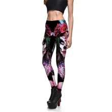 JIGERJOGER Зима Хэллоуин серии Цыганский призрак печати леггинсы завод прямая оптом плюс размер Джеггинсы XXXXL