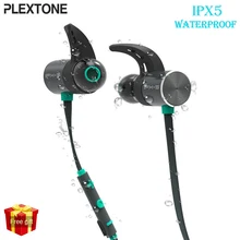 Plextone BX343 Беспроводной наушники Bluetooth IPX5 Водонепроницаемый наушники двойной Батарея магнитных гарнитура Спорт наушников С микрофоном для телефона с микрофоном гарнитура к телефону для Мобильный телефон