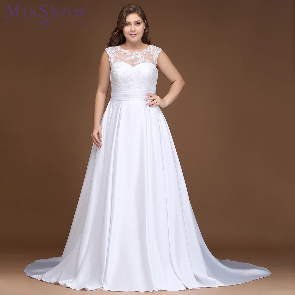 Cheap Plus size wedding dress 2018 Vestido De Novia Longo Bridal