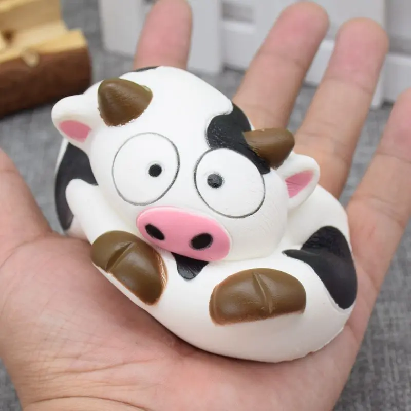 3 шт./лот Kawaii молоко корова торт Squishy Jumbo 10 см хлеб сжать булочки замедлить рост