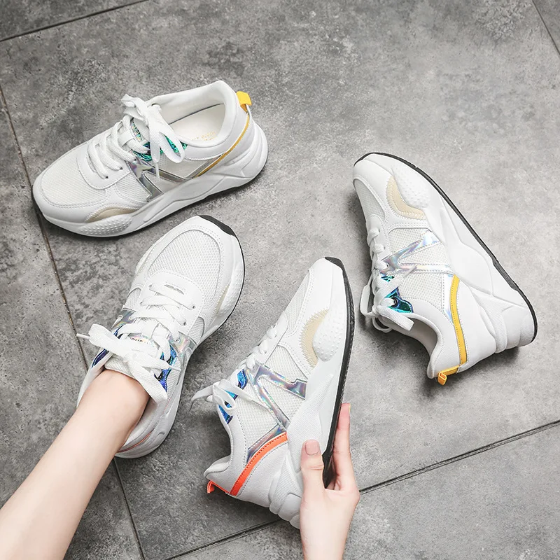 Women's Shoes Woman Increase Shoe Student Movement Run Shoe Chalaza Low Help Shoes Sneakers Feminino Zapatos De Mujer Femme