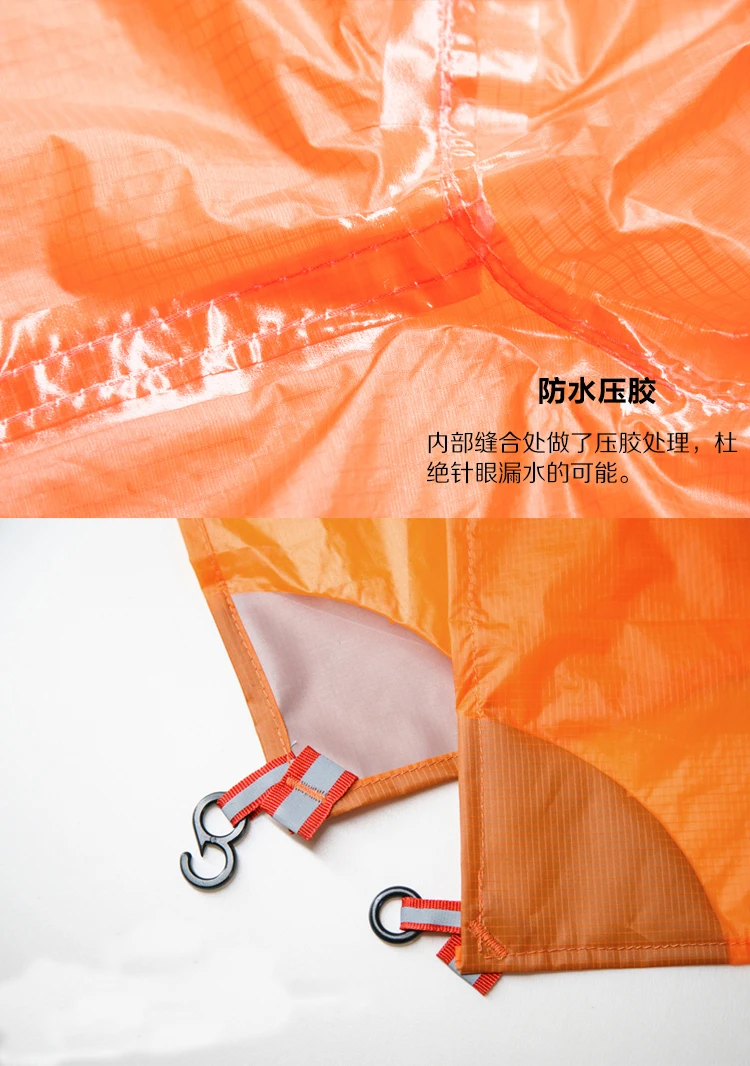Toldo de Lona de Acampamento Capa de Chuva ao ar Creed Única Pessoa Ultraleve Flame's Caminhadas Ciclismo Livre Sol Abrigo 15d Silicone Verde 223g 6 De Chuva Ao Ar Livre Sol Abrigo 15D Silicone Verde
