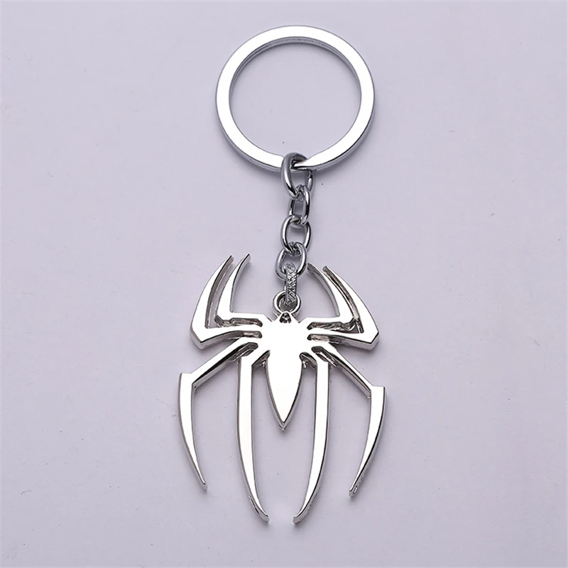 1 piece Superhero Spiderman Spider Stainless Steel Keychain Metal ...