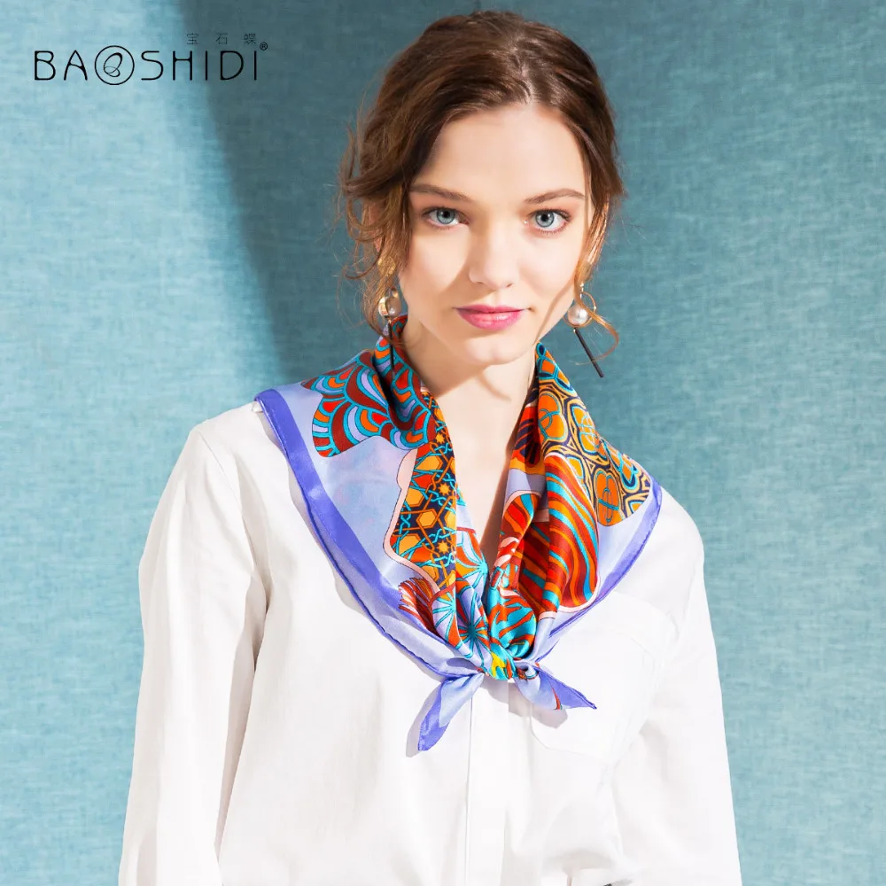 Women's Silk Scarf: Mini Square Fashion Neck Scarves, Luxury Brand Handkerchief – Perfect Spring/Summer Accessory for Ladies image 5