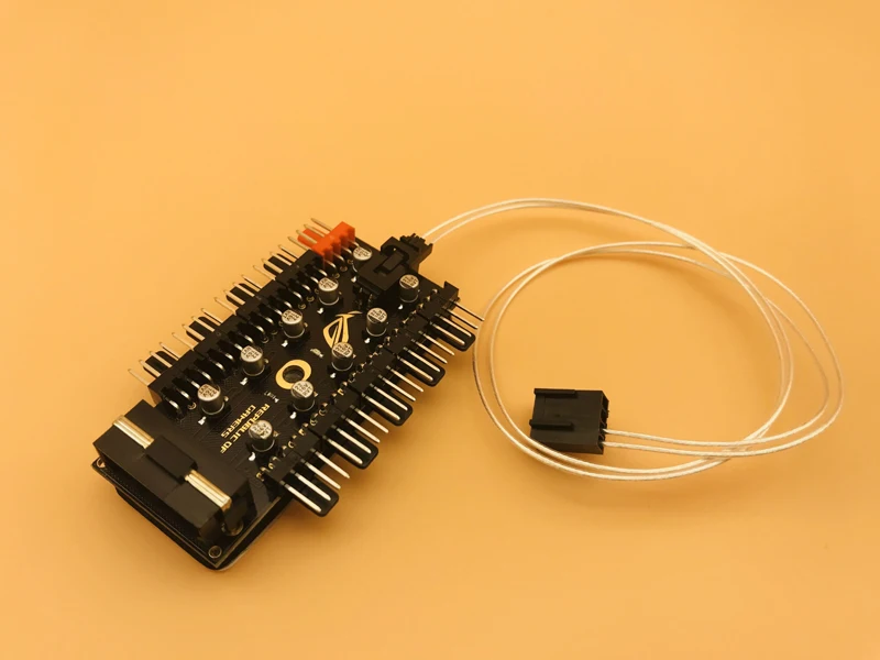 Newest PC 1 to 10 4Pin Molex Cooler Cooling Splitter Fan Hub Cable PWM 12V Led Power Supply Adapter For BTC Bitcoin Miner Mining