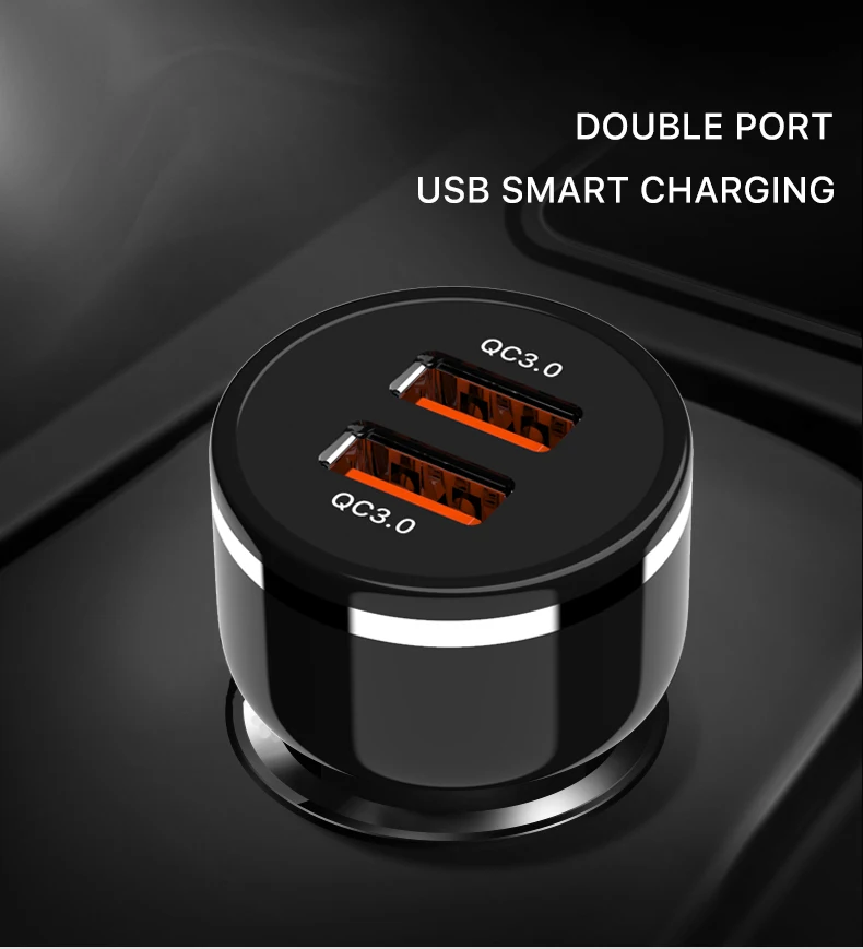 48W Dual Quick Charge 3.0 USB Car Charger QC 3.0 USB Charger (4)