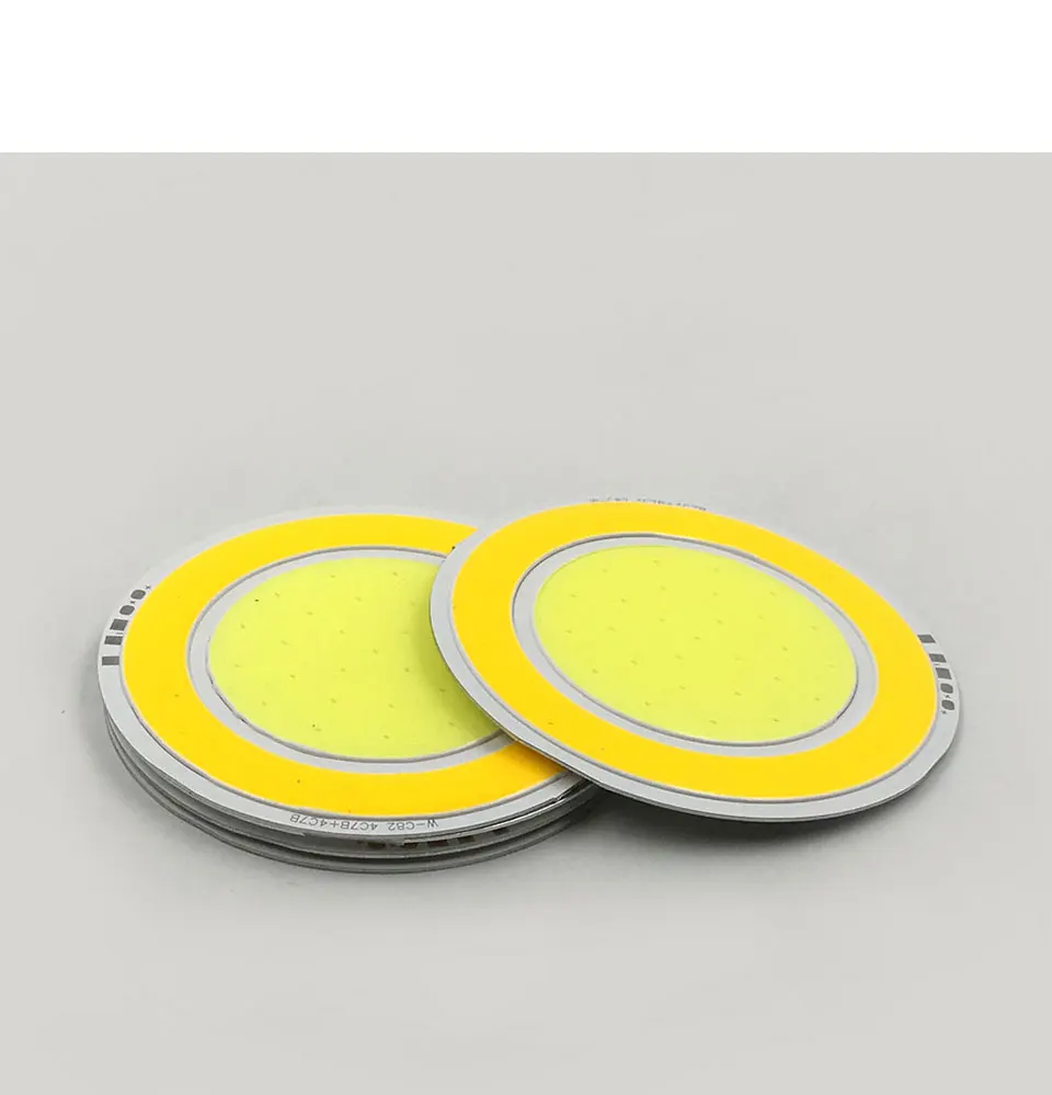 82mm Round Double Color 12V COB LED Light 5W +5W Yellow White Color DC12V Circular COB Lamp for DIY Car Decor Lighting LED Bulbs (3)