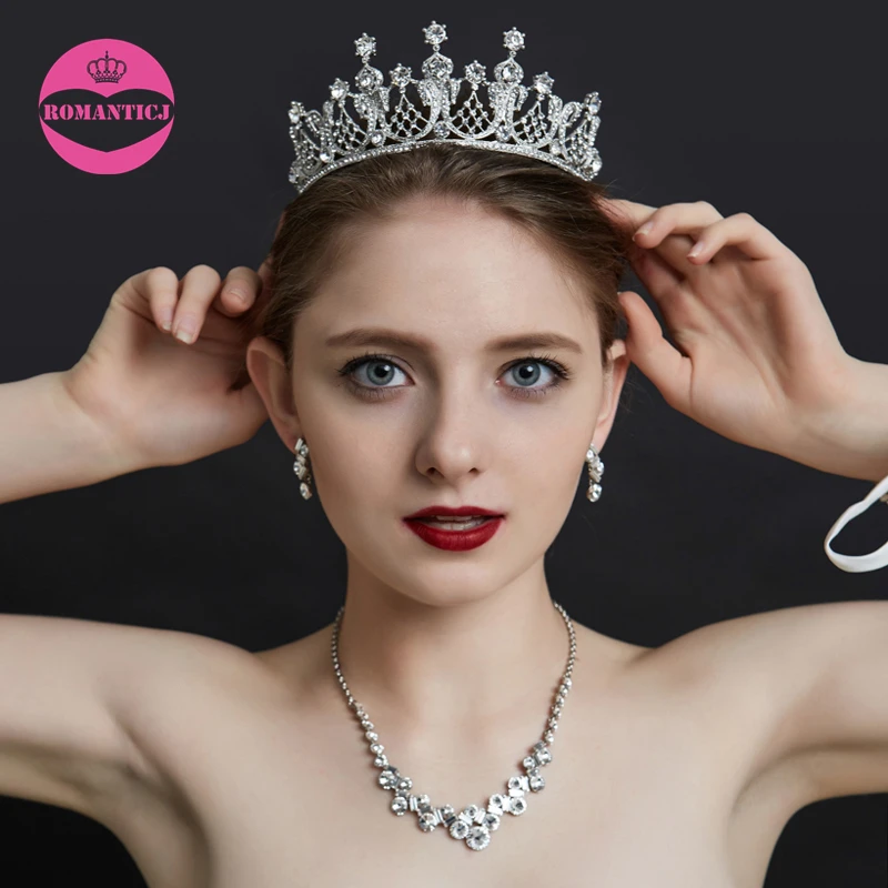 Wedding Bridal Bridesmaid Star Women Girls Silver Crystal Rhinestone