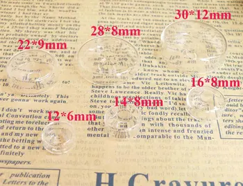 

10pcs--12x6mm&14x8mm &16x8mm &22x9mm &28x8mm &30x12mm liquid cylinder shape glass bubble bottle--size option