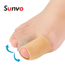 Sunvo силиконовые гелевые подушечки Hallux Valgu для пальцев ног сепаратор мозолей ног боли в ногах рельефные подушки Bunion перекрывающиеся ортопедические вставки