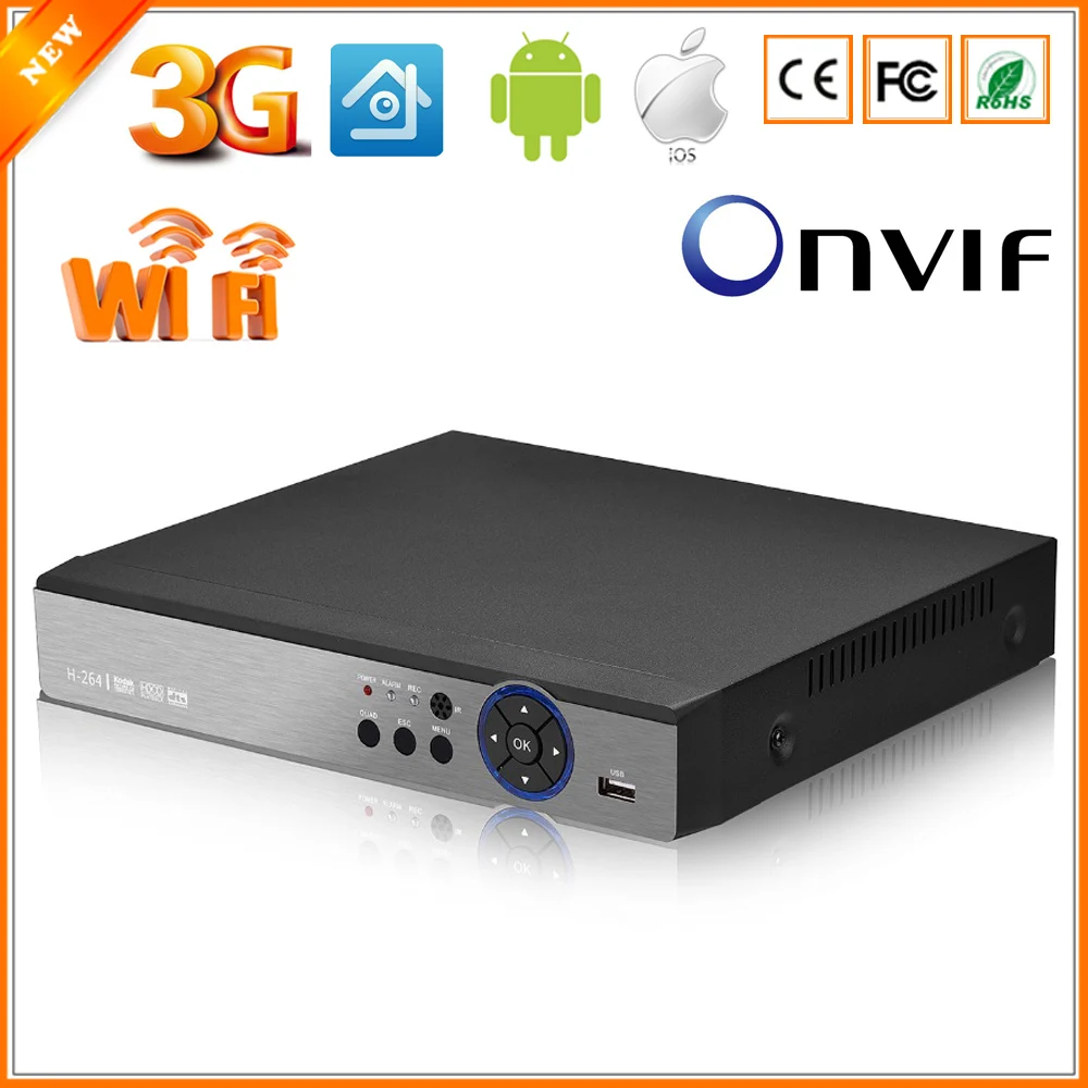 4MP 3MP 2MP 8CH DVR with HD TVI AHD CVI 960H IP Remote Viewing USA Tech Support