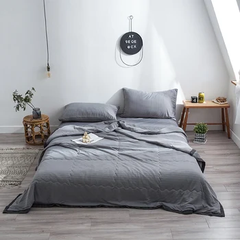 

Brief Style Ultra Soft Summer Quilt Blanket Multi Color Tencel Quilted Comforter Fabric Spring Quilts Twin Queen size