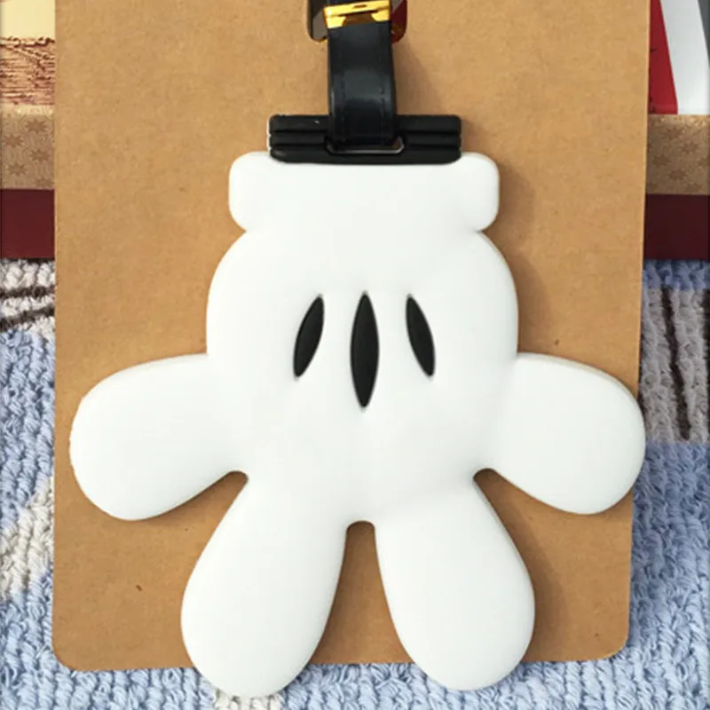 New Mickey Minnie Luggage Tag Travel Accessories Portable Fashion Cartoon TSUM ID Address Baggage Labels Suitcase Boarding Tags