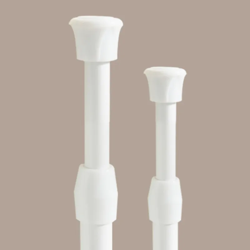 

Curtain Rod Without Perforated Curtains Telescopic Solid Durable High Quality Curtain Rod Matching Clothes Rod White Metal