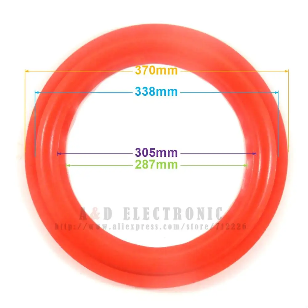 1" 15 дюймов красное кольцо из вспененного материала для динамика окружает бас край Ремонт для Cerwin Vega динамик s