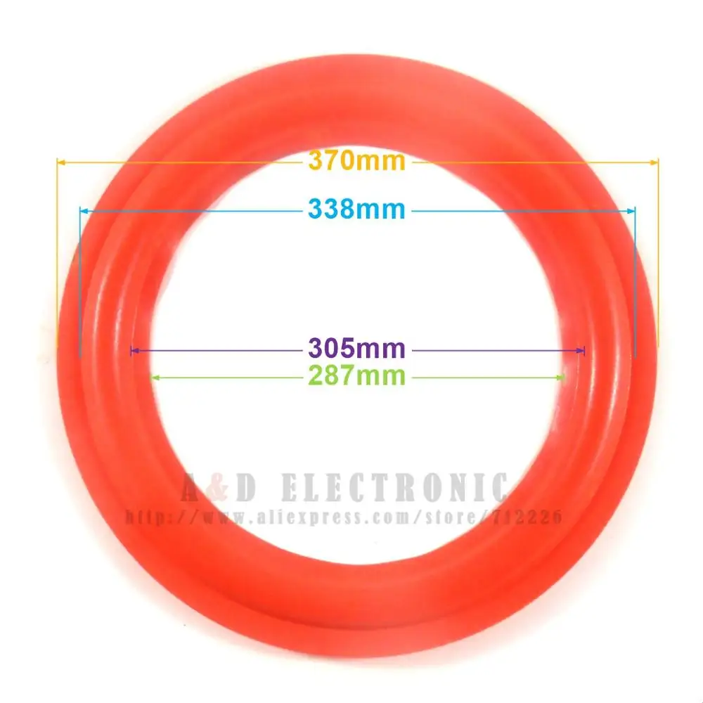 

15" 15Inch Red Speaker Foam Surrounds Bass Edge Repairs For Cerwin Vega Speakers