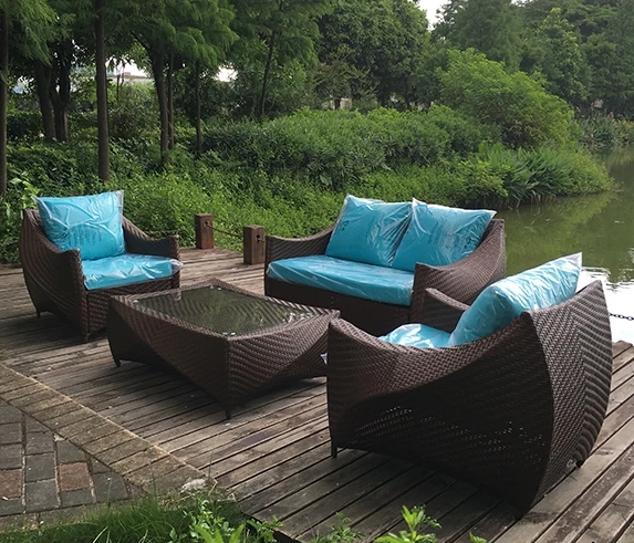 Hot verkoop kwaliteit tuinmeubelen rotan sofa sofa set|Tuinstoelen| -
