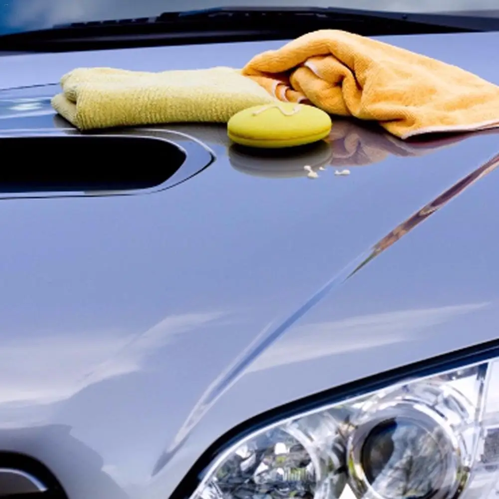 Автомобильные восковые инструменты, твердый полировочный воск, покрытие поверхности краски, инструменты для защиты от остекления с губкой Аппликаторы и полотенца