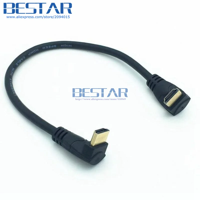 Локтевой Кабель HDMI 2 0 4K * 2K @ 60HZ V папа вниз или вверх под углом к v2.0 и Угловой кабель