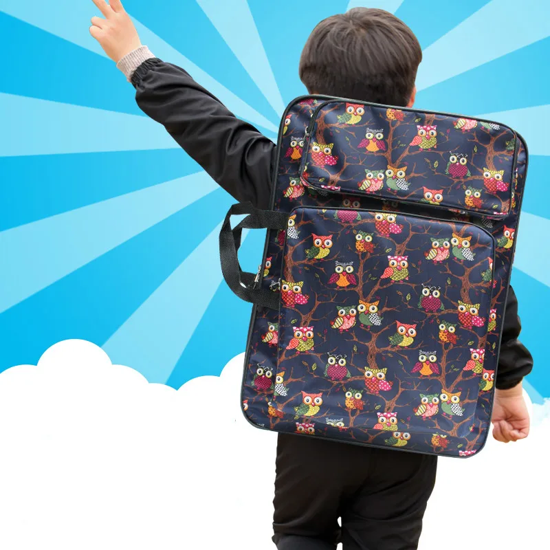 

Fashion Cute Cartoon Animal Drawing Set Art Bag A3 Sketch Pad/Drawing Kit 8K Art School Bag Painting Bags for Kids Sketch Bag