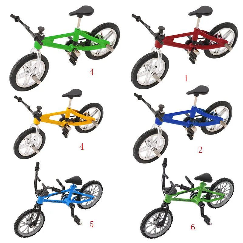 Палец сплава велосипед модель мини MTB BMX Односкоростной велосипед мальчиков Игрушка креативный подарок для игры #0712