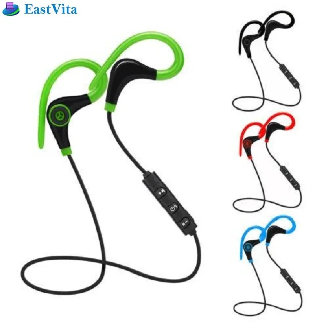 

EastVita Bluetooth Wireless Stereo Earbuds Sport Earphones with Mic Secure Earhook for iPhone Tablet Android Phones ar20