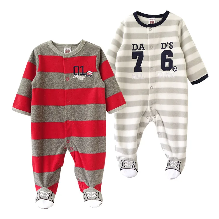 autumn winter female male baby pack polar fleece fabric one piece