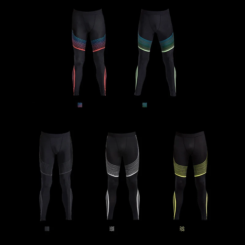 Mens compression running pants sports jogger jogging tights basketball