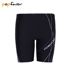 POPFAVOR мужские трусы, новые мужские плавки с принтом размера плюс, Длинные мужские плавки, боксеры, Шорты для плавания