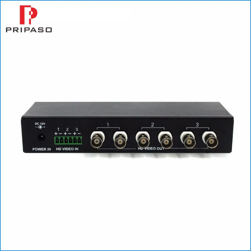 

2018 Hot CCTV Active CVI ,AHD,TVI,CVBS 4 IN 1 HD Video Balun 720P 1080P 3 Channel Active Receiver 9-40V DC Input Dual Output