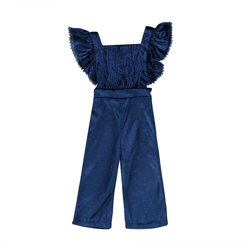 

New Style Baby Girls Clothes Toddler Kids Girls Velvet Bib Pants Backless Romper Jumpsuit Outfit Clothes