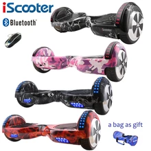 iScooter Hoverboard 6.5 inch Bluetooth and Remote Key Two Wheel Self Balance Electric Scooter Skateboard Electric Hoverboard