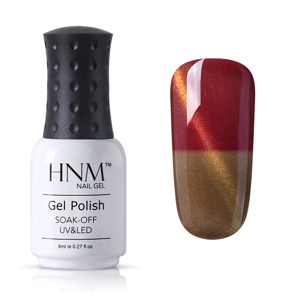 HNM 8 мл кошачий глаз термо-гель лак для ногтей замочить от ногтей Nagellak праймер лак верхняя основа клей геллак Полупостоянный дизайн ногтей Panit - Цвет: 79015