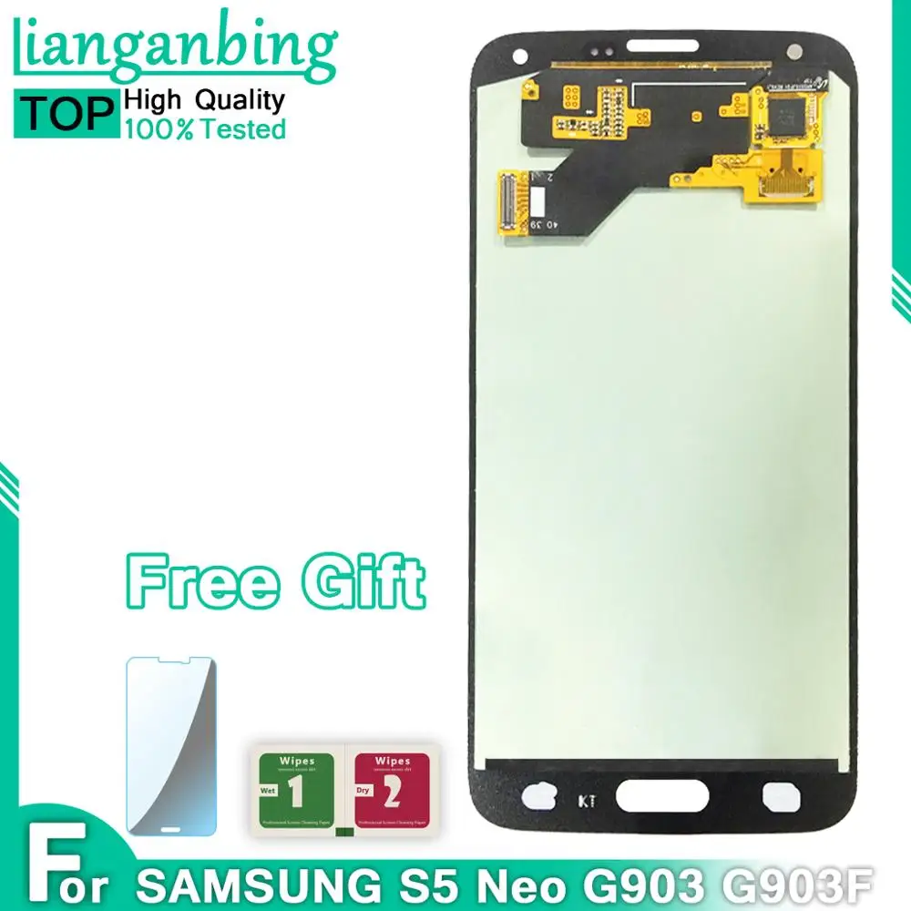 Новый ЖК-дисплей Super AMOLED S5 Neo G903 G903F дисплей 100% протестированный рабочий сенсорный
