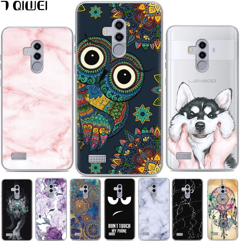 

5.5'' For LEAGOO T8s Case Silicone TPU Soft Print Phone Case For Funda LEAGOO T8s Case Cover T8 S T 8S Fashion Slim Transparent
