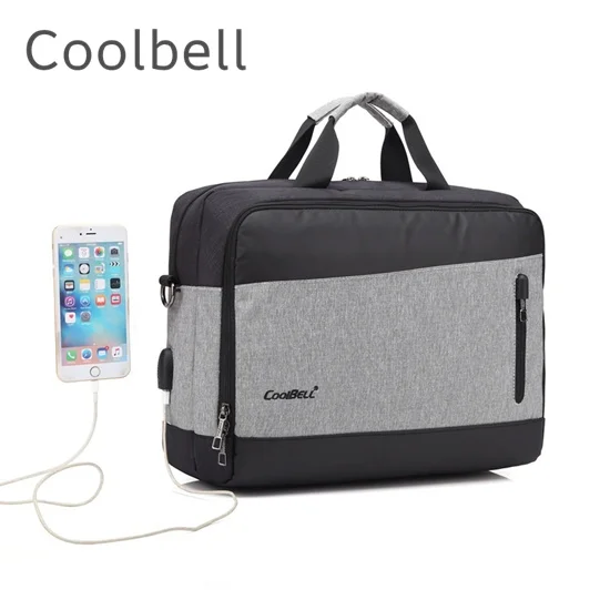 Новейший популярный бренд Coolbell сумка для ноутбука 15,", сумка для Macbook ноутбука 15,4 дюймов. Прямая CB503 - Цвет: Серый