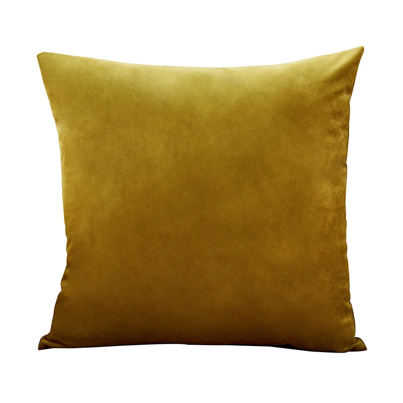 CANIRICA вельветовый чехол для подушки Подушка крышка 45*45 Желтая подушка домашняя декоративная Funda Cojin для дивана гостиной спальни - Цвет: As Picture