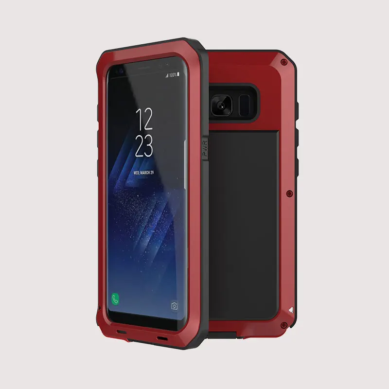 Luxury Doom Armor Heavy Duty Case Metal Case Shockproof Cover For Samsung S5 S6 S6 edge S7 S8 S8plus S9 S9 plus Note 8 case (16)