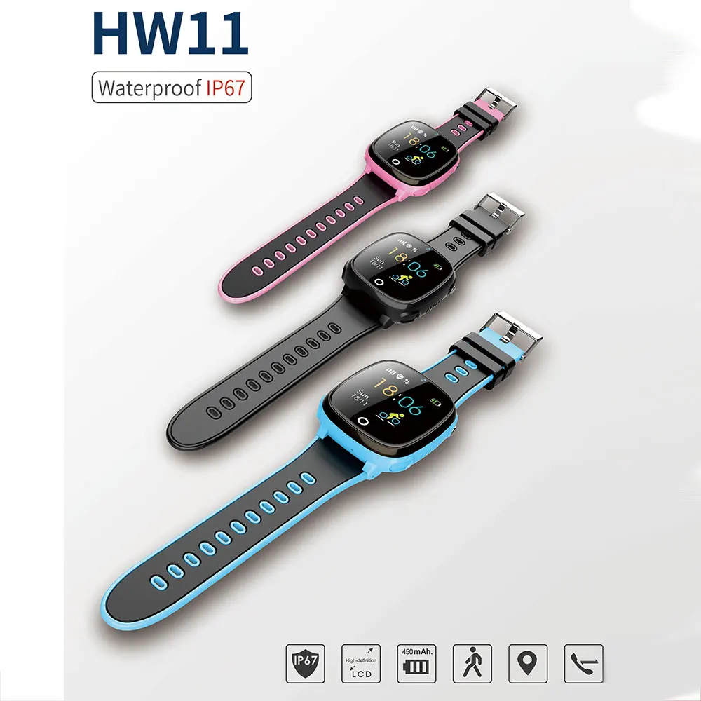 Продажа HW11 Детские умные часы с функцией вызова, водонепроницаемые, font b gps b font , Bluetooth, шагомер, умный Браслет для Apple, iOS, iPhone, Xiaomi, Android, смартфон