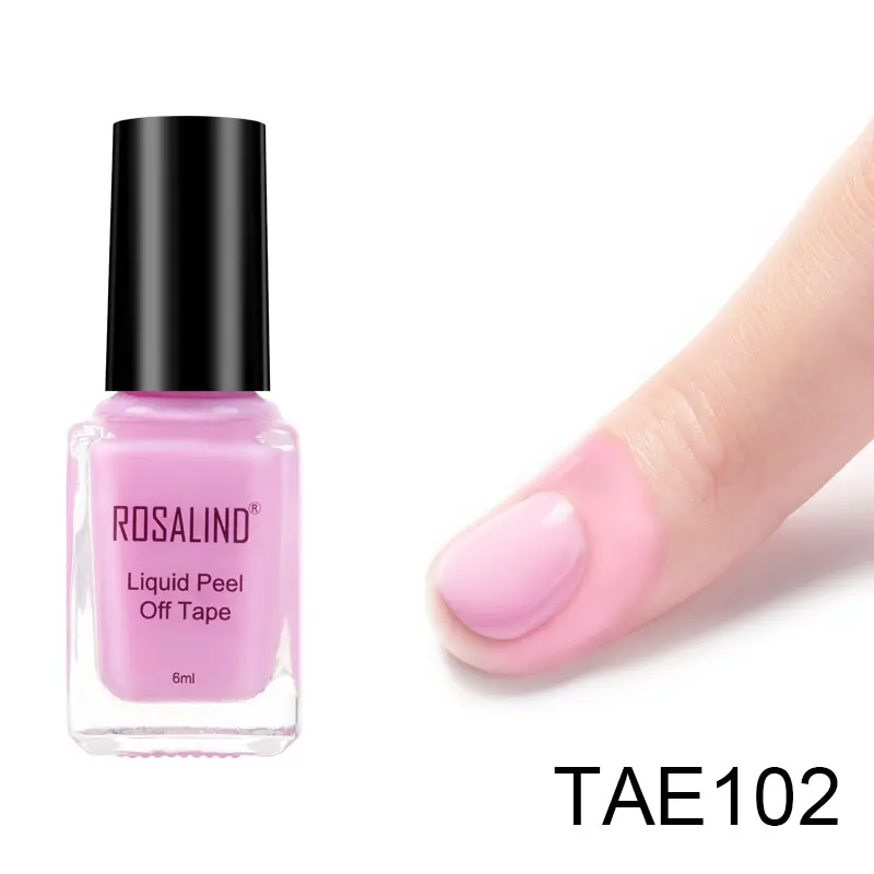 TAE102 ROSALIND Гель-лак для ногтей праймер шелушитель лента 6 мл 4 цвета для маникюра ногти пилинг Базовое покрытие гель-краска для ногтей - Цвет: TAE102