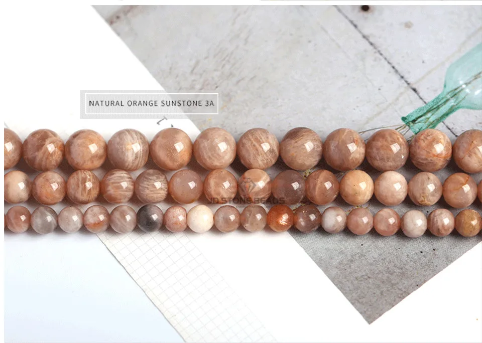 Натуральный оранжевый лунный камень Бусины граненый драгоценный камень 4 6 8 10 12 14 мм выбрать размер бусины DIY аксессуары Высокое качество цена