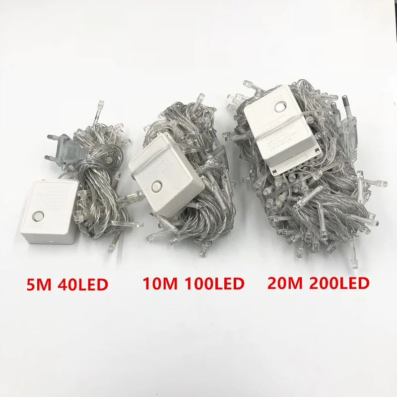 Christmas Lights 5M 10M 20M 30M 50M 100M Led String 8 Function Christmas Lights 8 Colors For Wedding Party Holiday Lights Christmas Lights 5M 10M 20M 30M 50M 100M Led String 8 Function Christmas Lights 8 Colors For Wedding Party Holiday Lights