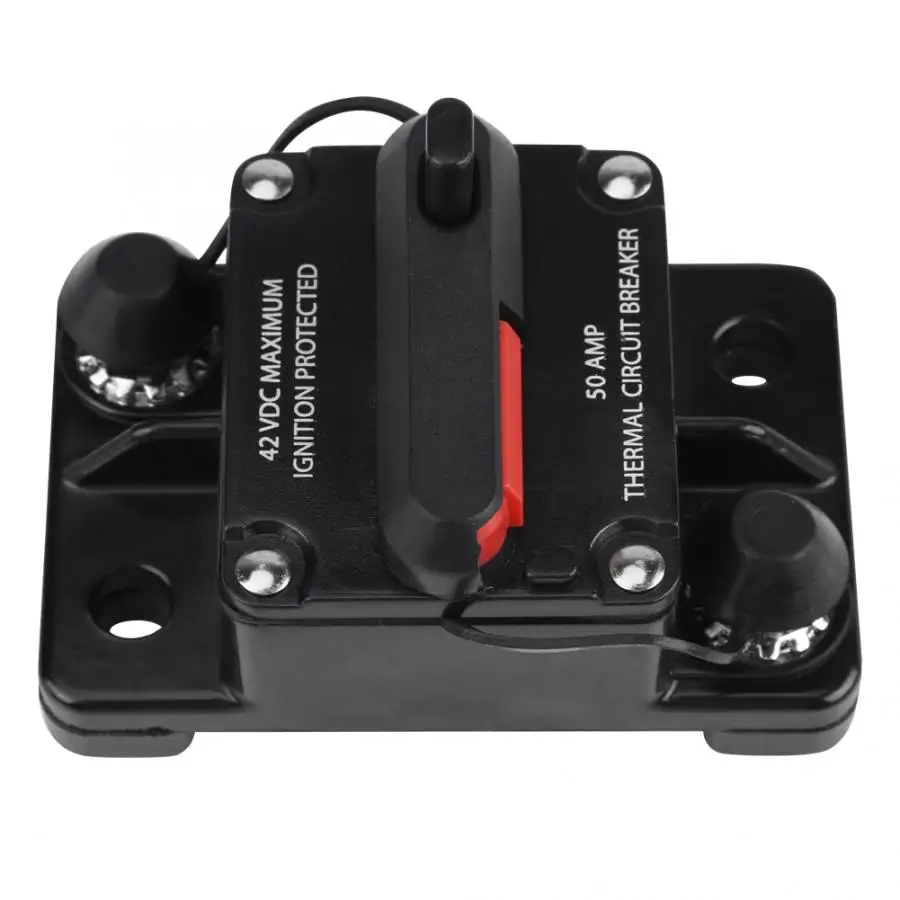 

DC12V-42V 50A-300A Car Stereo Audio Inline Circuit Breaker Manual Reset circuit breaker box